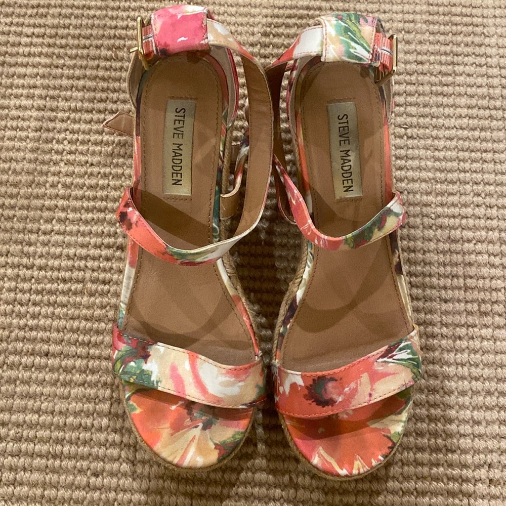 Steve Madden Espadrille Sandals Sz 8